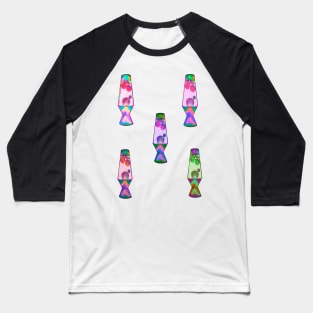 Retro Holographic lava lamp magnet multicolor Baseball T-Shirt